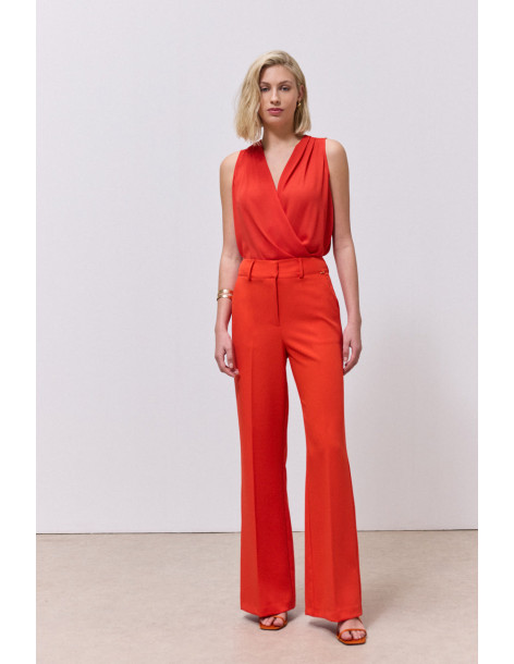 ENZZO Παντελόνα Joanne 261134-TOMATO | BON FASHION