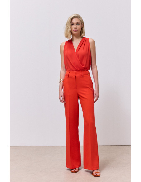 ENZZO Παντελόνα Joanne 261134-TOMATO | BON FASHION