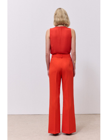 ENZZO Παντελόνα Joanne 261134-TOMATO | BON FASHION
