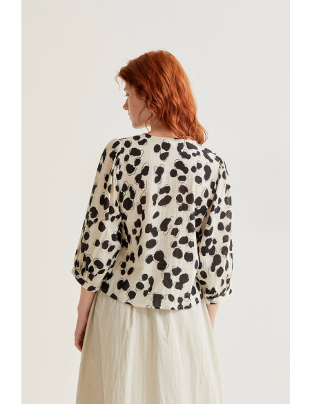 COMPANIA FANTASTICA Dalmatian print shirt 61C/43020 | BON FASHION