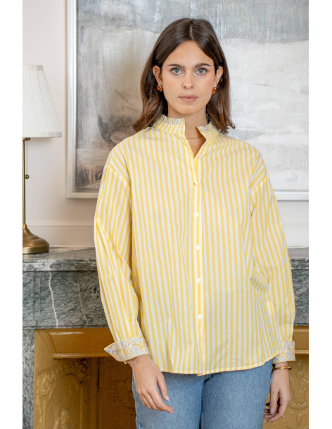 LOVIE & CO SHIRT A187-YELLOW