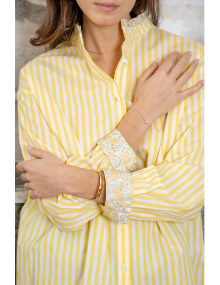 LOVIE & CO SHIRT A187-YELLOW | BON FASHION