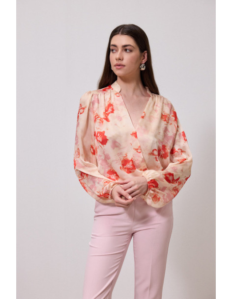 ENZZO Μπλούζα Scally 261141-TOMATO| BON FASHION
