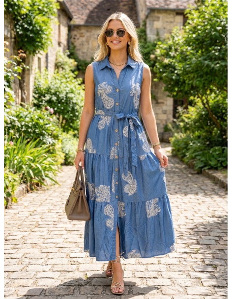 BON FASHION DRESS 9678-BLUE