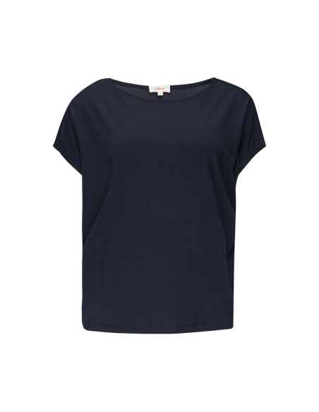 S.OLIVER Jersey top with dropped shoulders 2154938-5959
