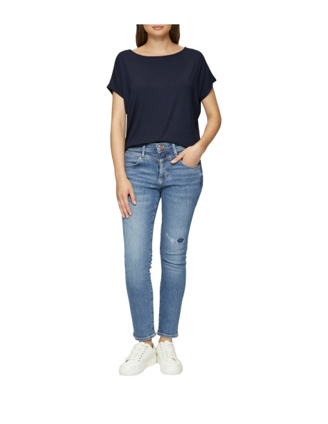 S.OLIVER Jersey top with dropped shoulders 2154938-5959 | BON FASHION
