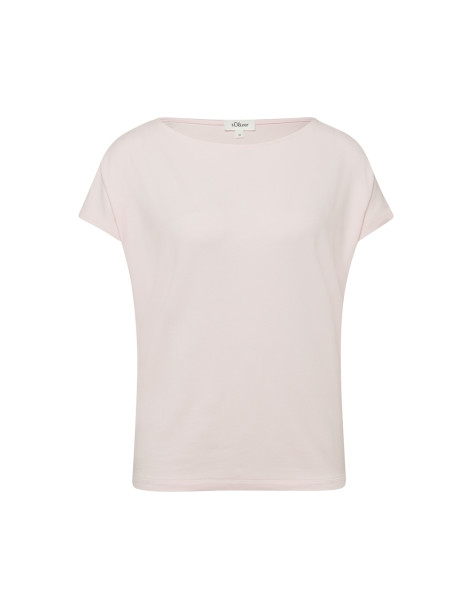 S.OLIVER Jersey top with dropped shoulders 2154938-4116