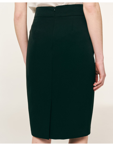 FOREL Φούστα pencil κρεπ 082.00.01.023-ΜΠΛΕ | BON FASHION