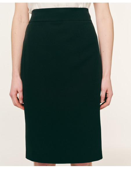 FOREL Φούστα pencil κρεπ 082.00.01.023-ΜΠΛΕ | BON FASHION