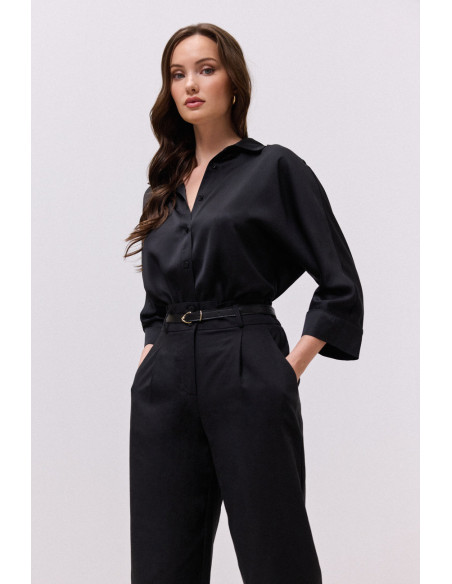 ENZZO Παντελόνι Kory 261221-ΜΑΥΡΟ | BON FASHION