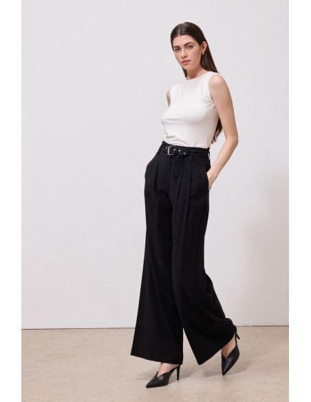 ENZZO Παντελόνα Dorothy 261004-ΜΑΥΡΟ | BON FASHION