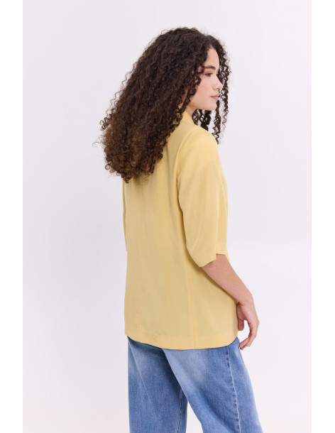 DONNA MARTHA Σακάκι κοντομάνικο  26556-1-ΚΙΤΡΙΝΟ | BON FASHION