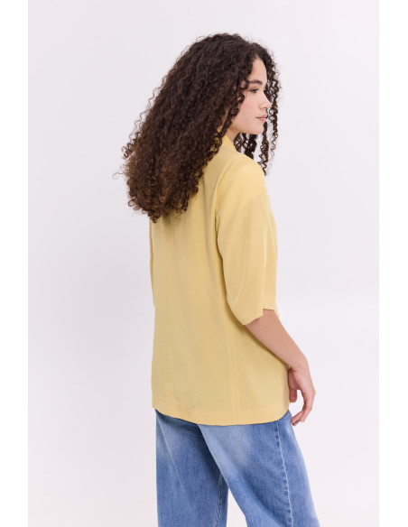 DONNA MARTHA Σακάκι κοντομάνικο  26556-1-ΚΙΤΡΙΝΟ | BON FASHION