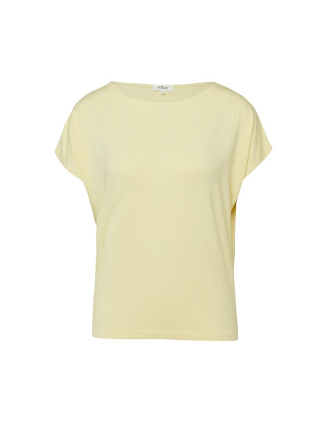 S.OLIVER Flowing jersey shirt with dropped shoulders 2176215-1015