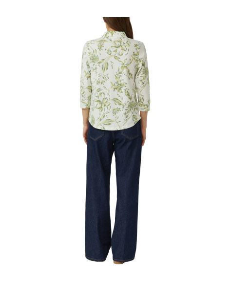 S.OLIVER Elasticated jersey blouse with 3/4 sleeves 2176230-02A4 | BON FASHION