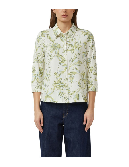 S.OLIVER Elasticated jersey blouse with 3/4 sleeves 2176230-02A4 | BON FASHION