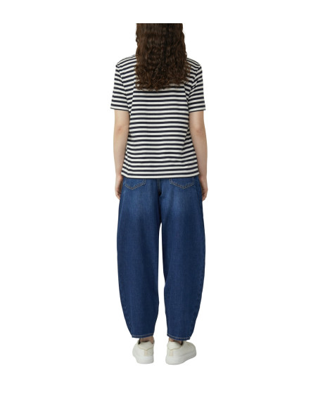 S.OLIVER Striped cotton T-shirt with sequins 2176227-59G4 | BON FASHION