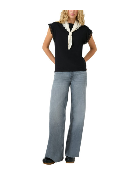 S.OLIVER Shirt with lace 2178474-9999 | BON FASHION