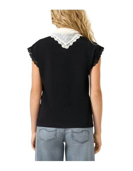S.OLIVER Shirt with lace 2178474-9999 | BON FASHION