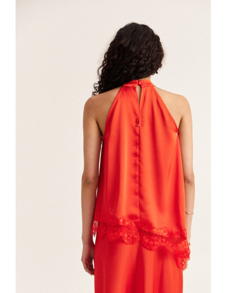 ENZZO Μπλούζα Ivanna 261026-TOMATO | BON FASHION