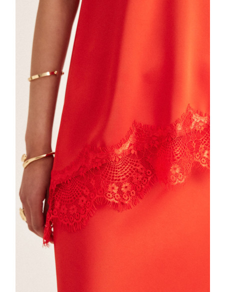 ENZZO Μπλούζα Ivanna 261026-TOMATO | BON FASHION