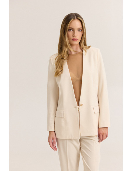 ENZZO Σακάκι Garrett 261061-ΒΑΝΙΛΙΑ | BON FASHION