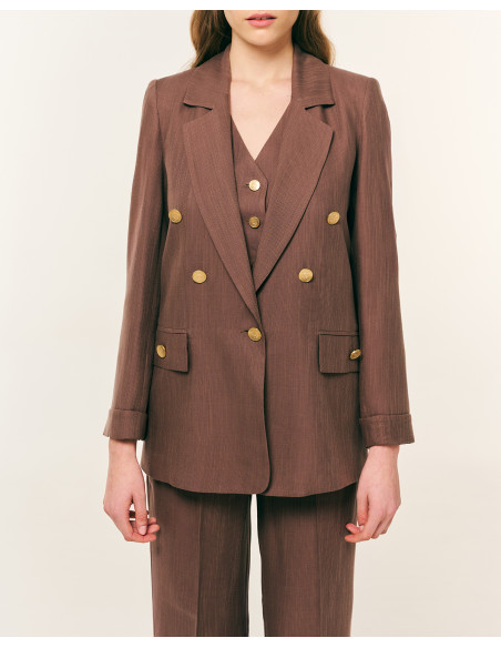 FOREL Σακάκι σε ίσια γραμμή 082.30.01.001-ΣΟΚΟΛΑ | BON FASHION
