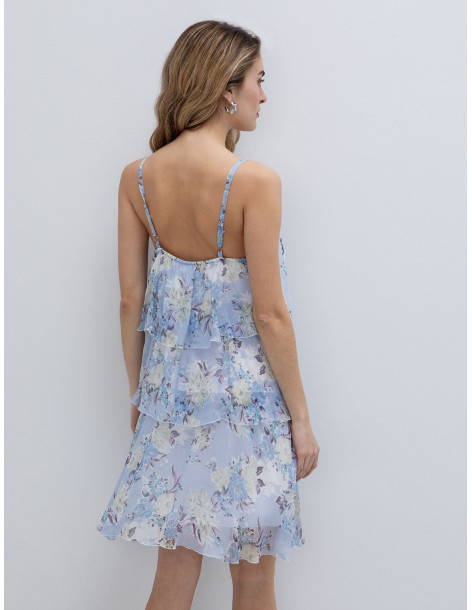 TOI & MOI Floral φόρεμα με layers 50-6897-126-1009 | BON FASHION