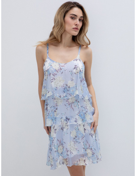 TOI & MOI Floral φόρεμα με layers 50-6897-126_1009