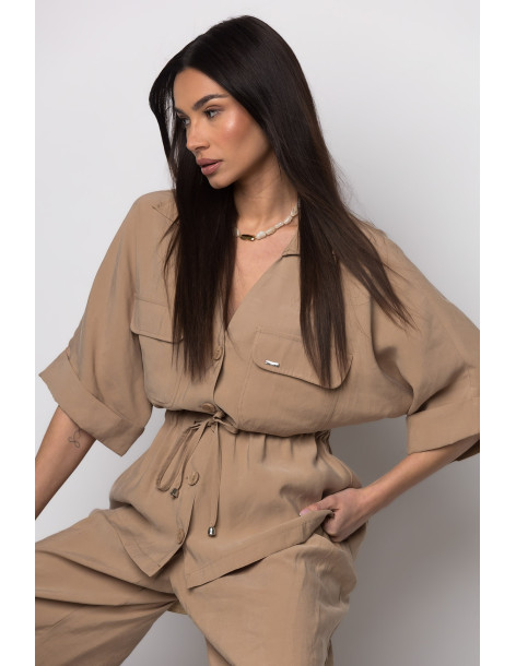 DONNA MARTHA Σετ cupro χακί 26550-26504-3