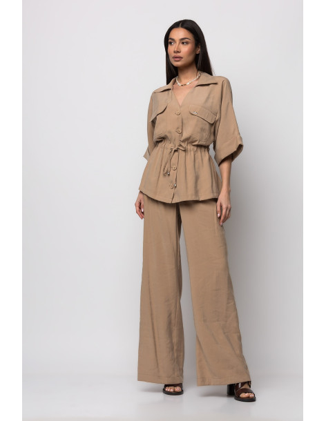 DONNA MARTHA Σετ cupro χακί 26650-26504-3 | BON FASHION