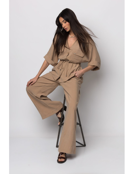 DONNA MARTHA Σετ cupro χακί 26650-26504-3 | BON FASHION