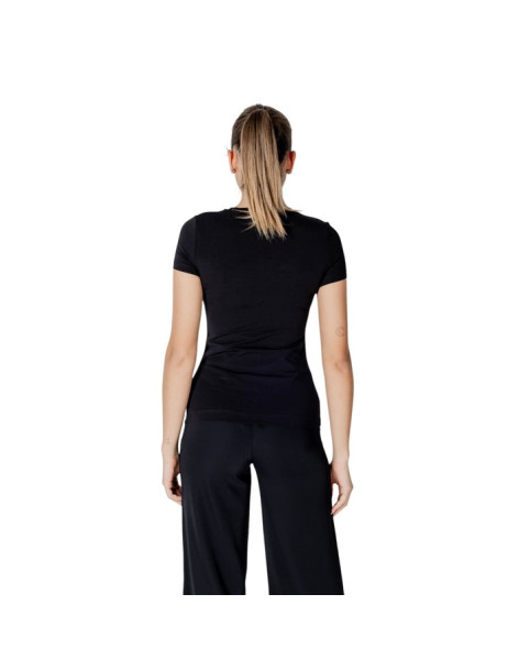 GUESS T-shirt slim με λογότυπο W5GI104-J1314-ΜΑΥΡΟ | BON FASHION