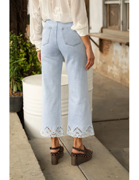 ORAIJE PARIS Jean Ankle Wide - Nola JD643-LIGHT BLUE | BON FASHION