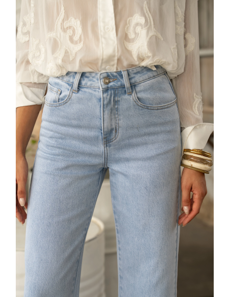 ORAIJE PARIS Jean Ankle Wide - Nola JD643-LIGHT BLUE | BON FASHION