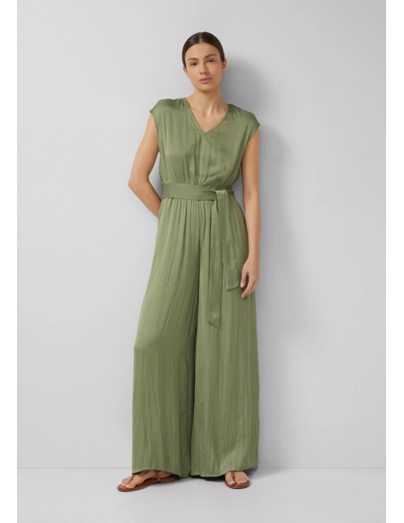 S.OLIVER Satin jumpsuit with extra wide leg 2176380-7900