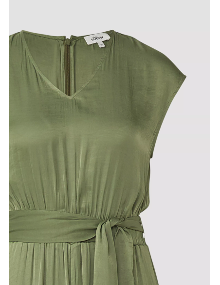 S.OLIVER Satin jumpsuit with extra wide leg 2176380-7900