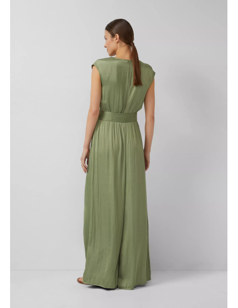 S.OLIVER Satin jumpsuit with extra wide leg 2176380-7900