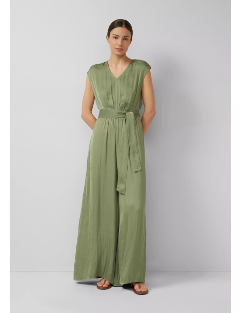 S.OLIVER Satin jumpsuit with extra wide leg 2176380-7900