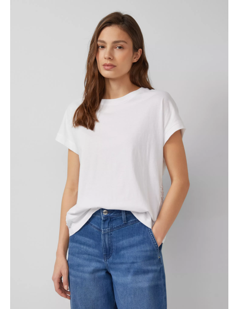 S.OLIVER T-shirt in fabric mix with 3D embroidery 2176260-0100