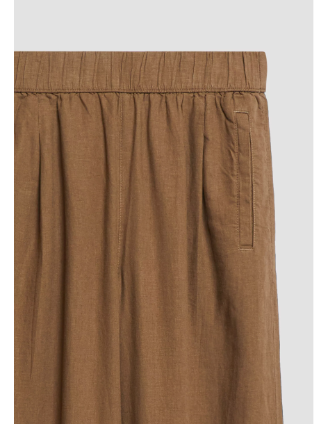 S.OLIVER Linen blend pants with elastic waistband 2179148-8918