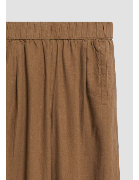 S.OLIVER Linen blend pants with elastic waistband 2179148-8918