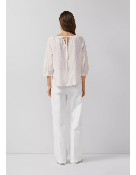 S.OLIVER Cotton-viscose blend blouse with gathering 2174663-41G1 | BON FASHION