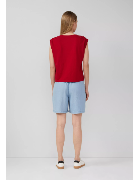 S.OLIVER T-Shirt mit Faltendetails 2166317-3533 | BON FASHION