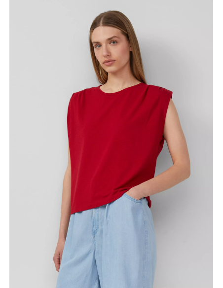 S.OLIVER T-Shirt mit Faltendetails 2166317-3533