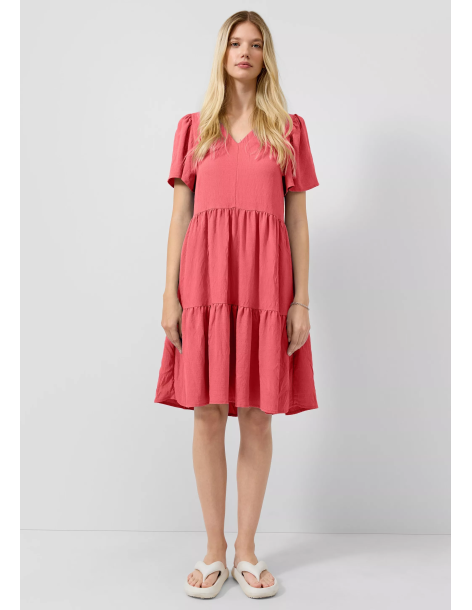 S.OLIVER Knee-length tiered dress 2180227-3101