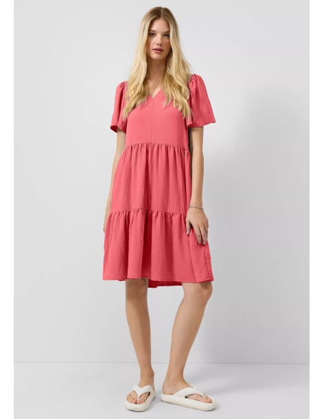 S.OLIVER Knee-length tiered dress 2180227-3101