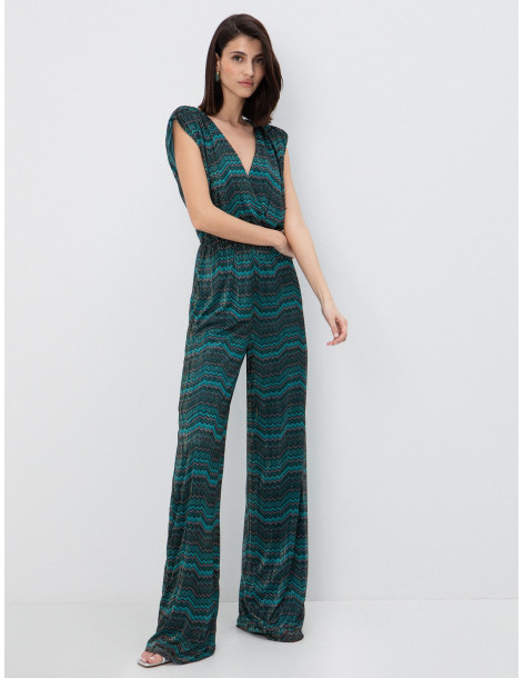 TOI & MOI Lurex ολόσωμη φόρμα εμπριμέ 20-5976-126