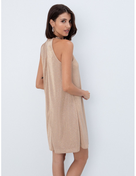 TOI & MOI Halter φόρεμα με λάμψεις 50-6943-226-ΠΟΥΔΡΑ