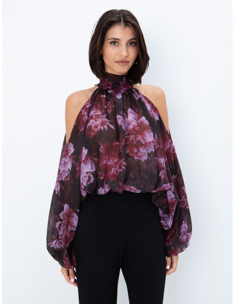 TOI & MOI Floral μακρυμάνικη μπλούζα 30-5910-226